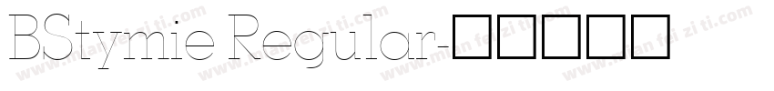 BStymie Regular字体转换